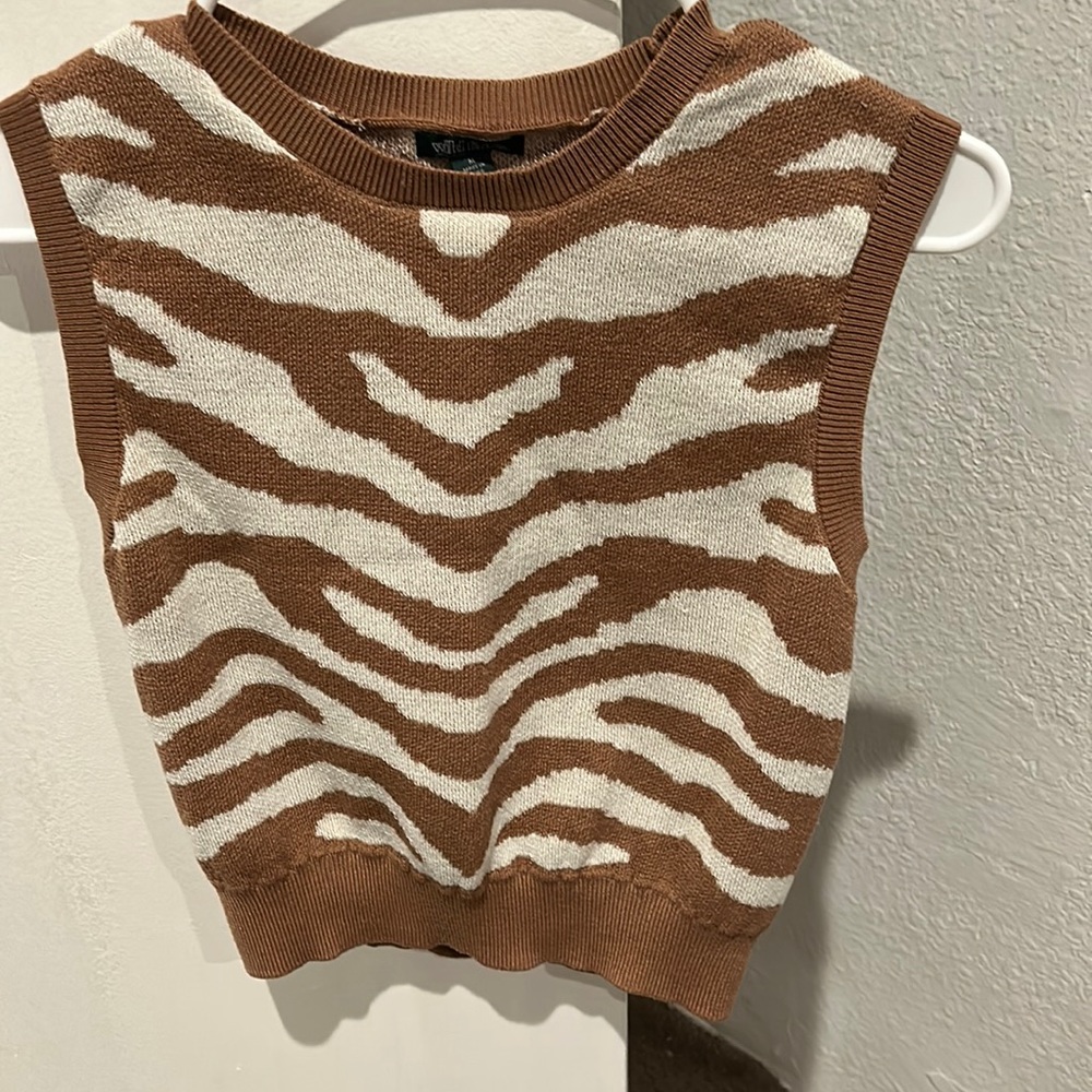 Sweater tank top